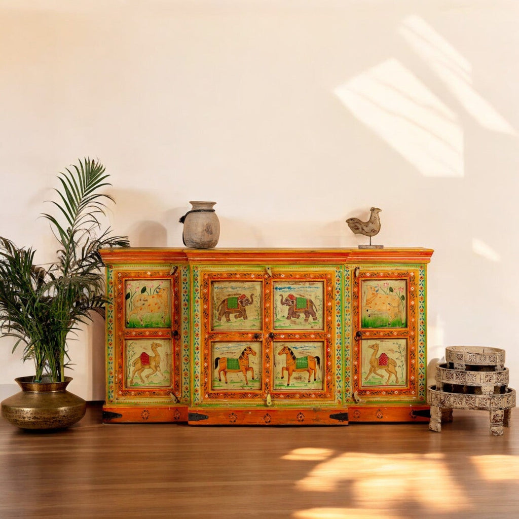 Heritage Sideboard with Figurative Panel Artwork - DOBRI ARTS AU