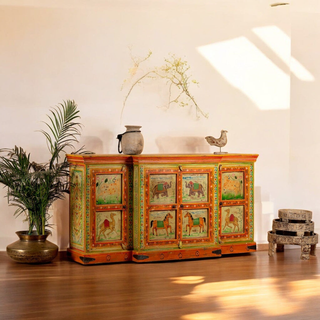 Heritage Sideboard with Figurative Panel Artwork - DOBRI ARTS AU