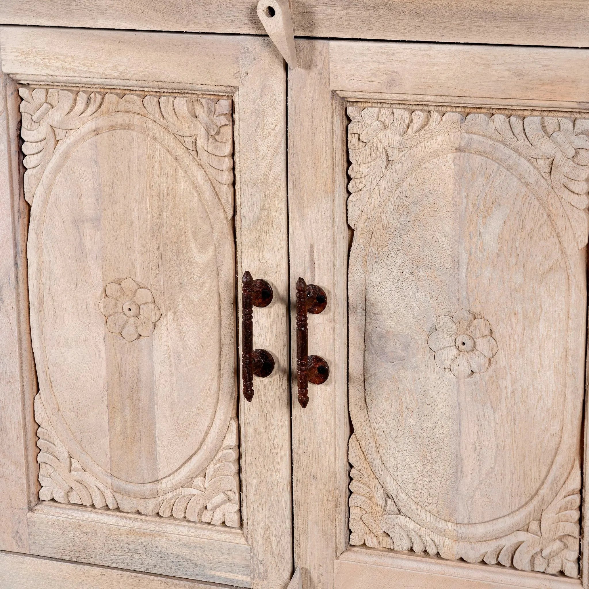 Iravati Carved Mango Wood Sideboard - DOBRI ARTS AU