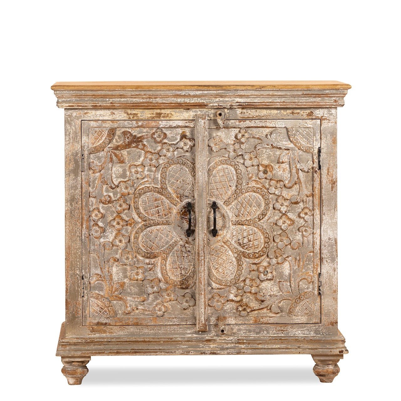 Jamn Hand-Carved Floral Cupboard - DOBRI ARTS AU