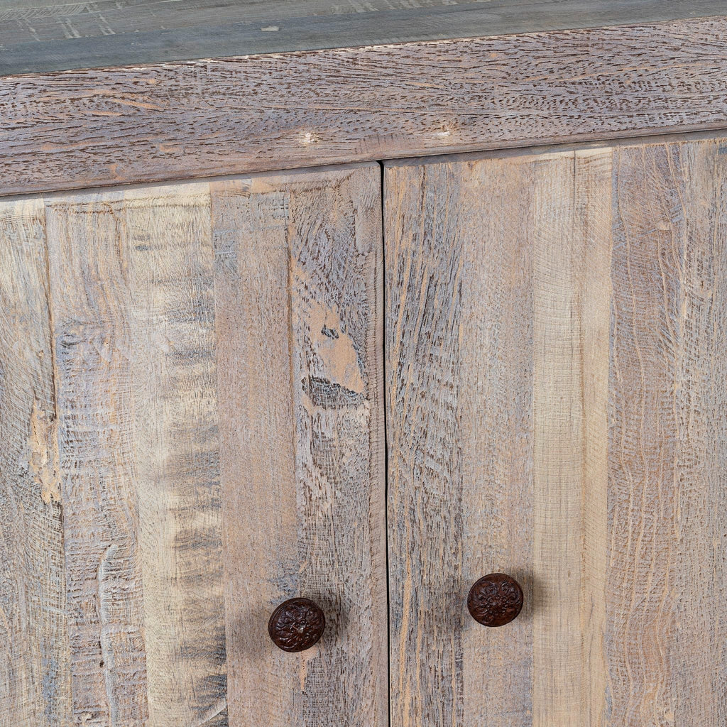 Jasleen Natural Wood Vanity Cabinet - DOBRI ARTS AU