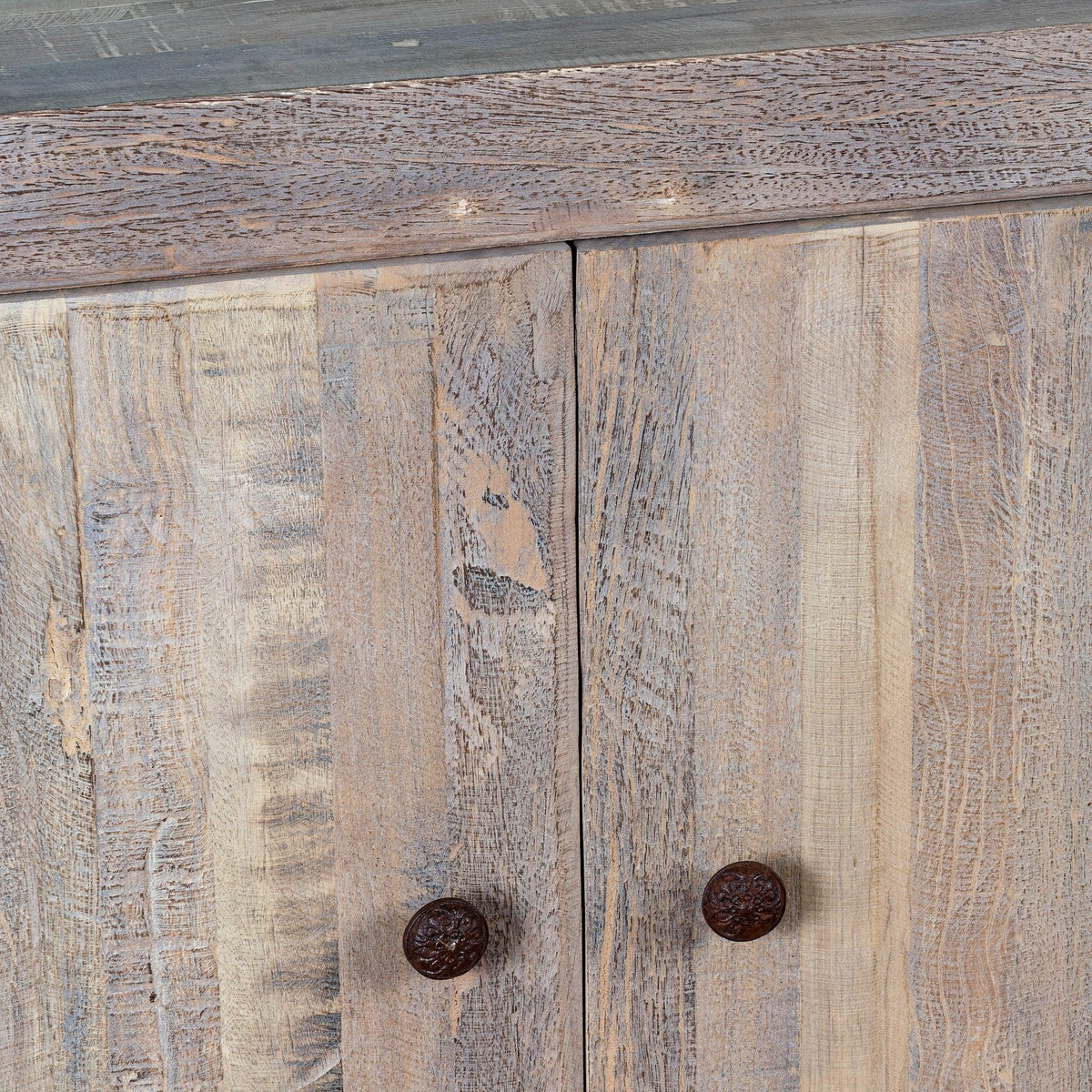 Jasleen Natural Wood Vanity Cabinet - DOBRI ARTS AU