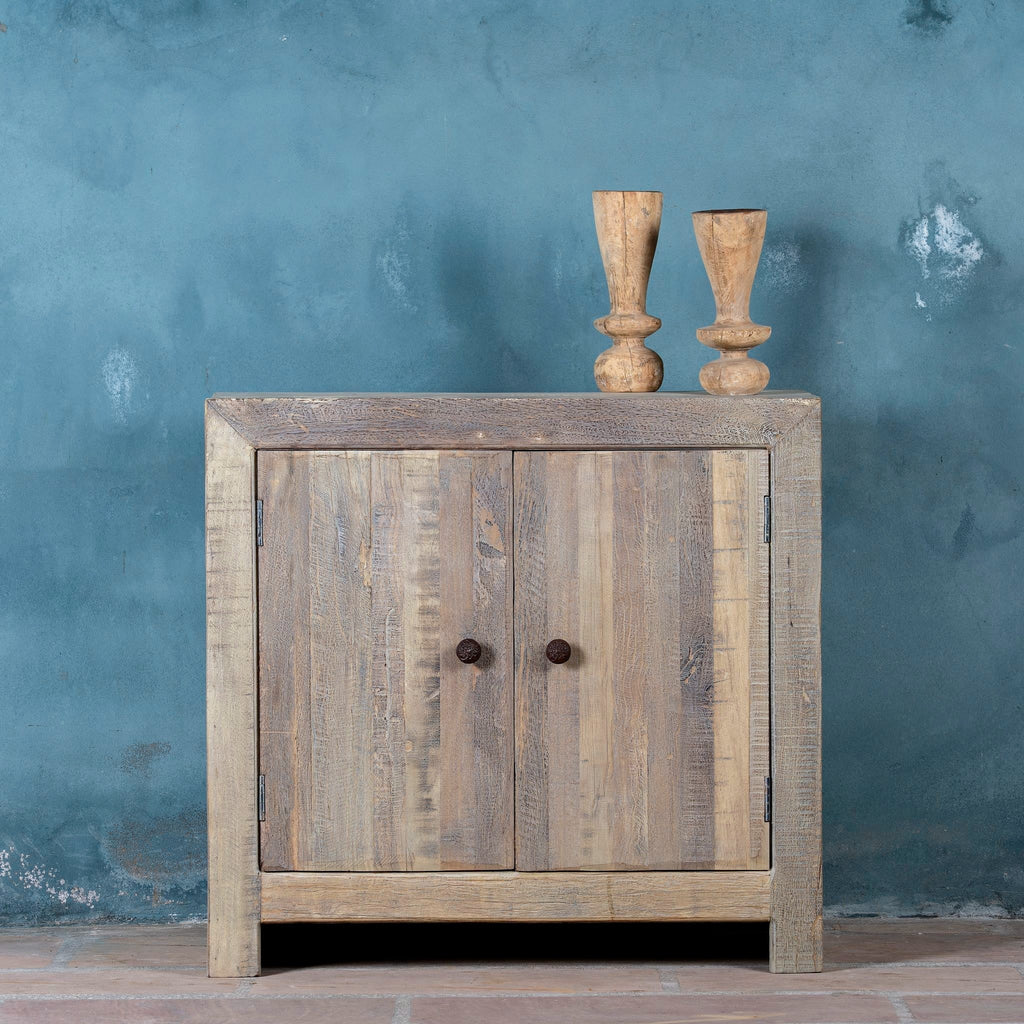 Jasleen Natural Wood Vanity Cabinet - DOBRI ARTS AU