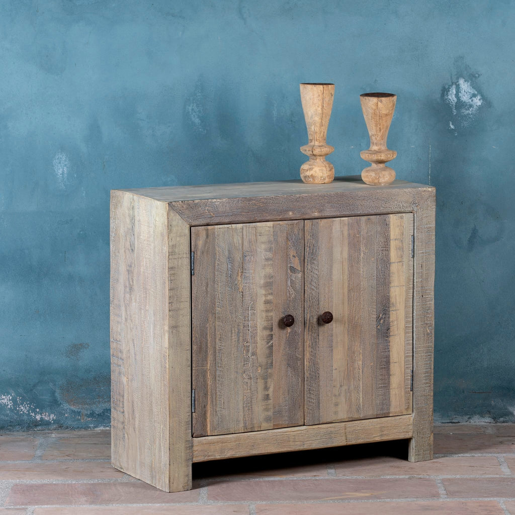 Jasleen Natural Wood Vanity Cabinet - DOBRI ARTS AU