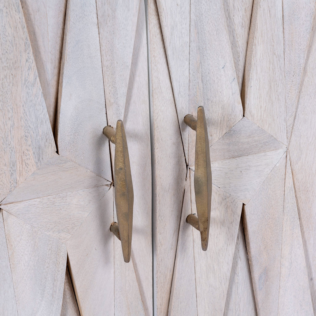 Jayantha Modern Minimalist White Wood Sideboard - DOBRI ARTS AU