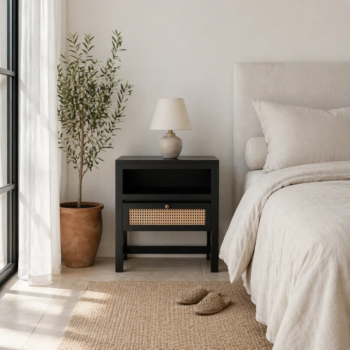 Kael Cane Accent Bedside Table - DOBRI ARTS AU