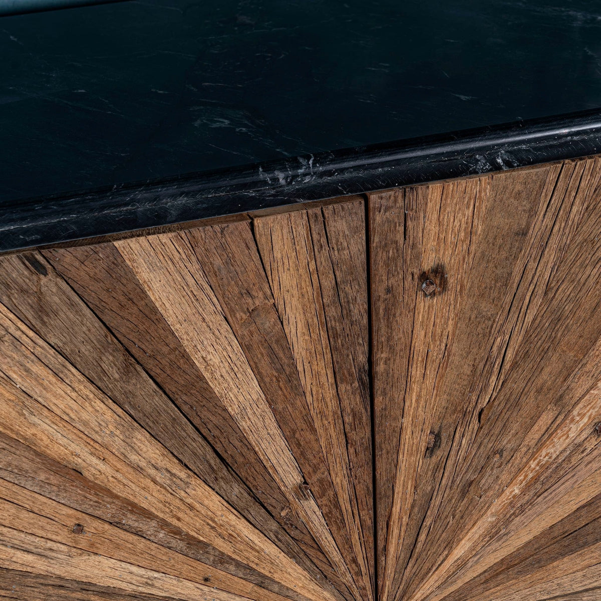 Kalakand Sunburst Driftwood Storage Cabinet - DOBRI ARTS AU