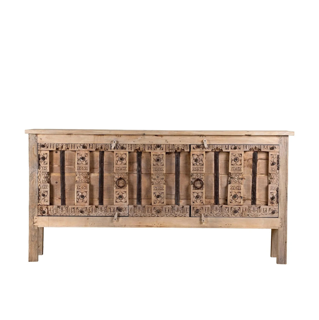 Kanan Vintage Hand-Carved Wooden Console - DOBRI ARTS AU