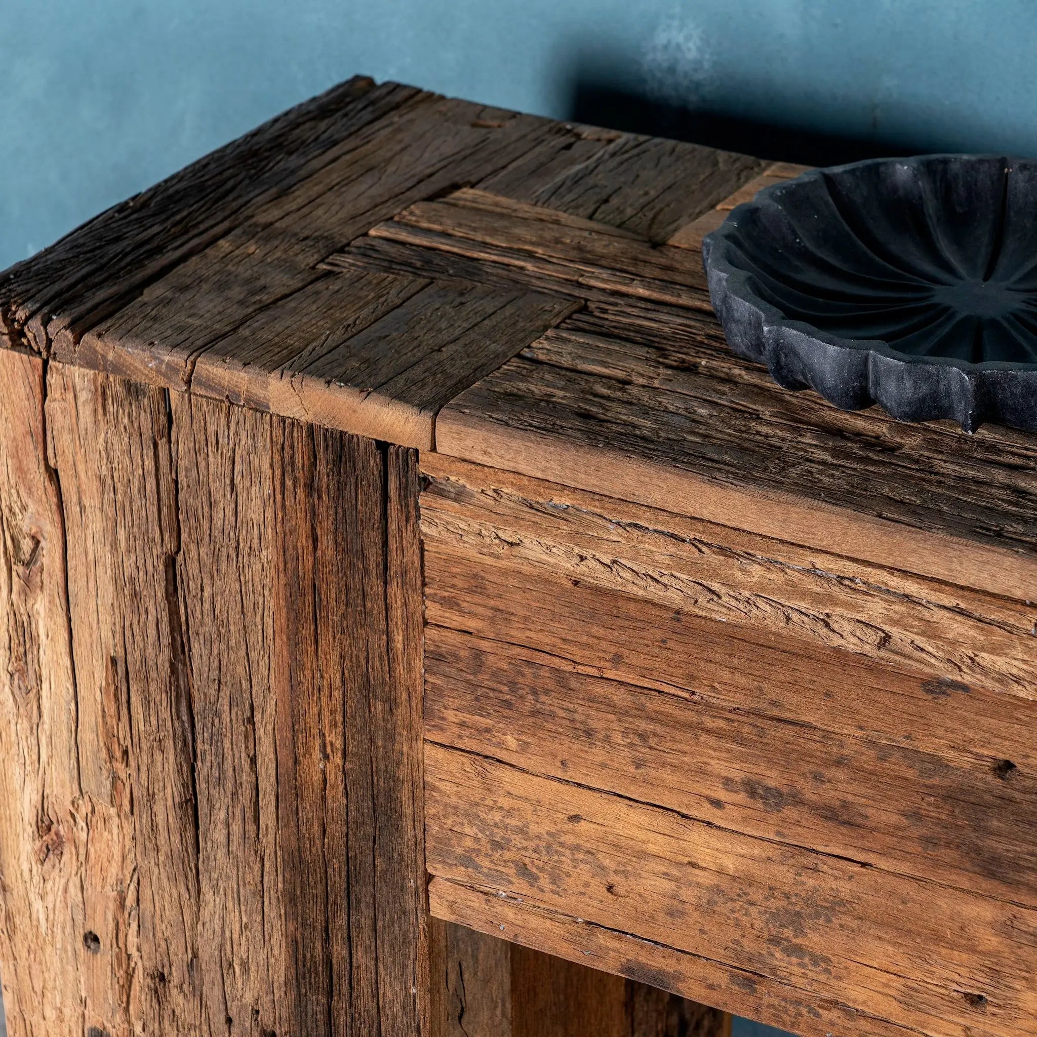 Kashvi Solid Reclaimed Wood Beam Console - DOBRI ARTS AU