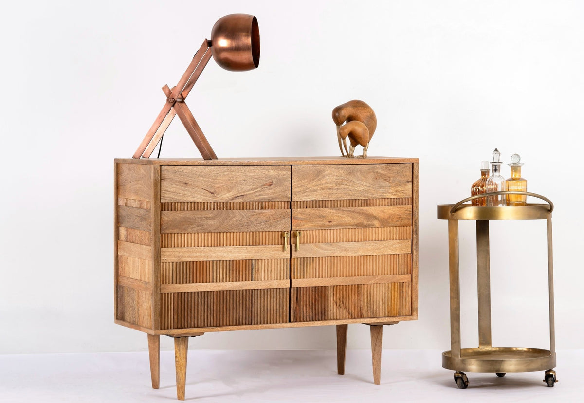 Kaveesha Minimalist Solid Wood Storage Cabinet - DOBRI ARTS AU