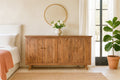 Krish Handcrafted Acacia Wood Carved Sideboard - DOBRI ARTS AU