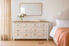 Kutiyana White-Washed Vintage Mango Wood Chest of Drawers - DOBRI ARTS AU