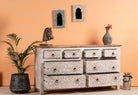 Kutiyana White-Washed Vintage Mango Wood Chest of Drawers - DOBRI ARTS AU