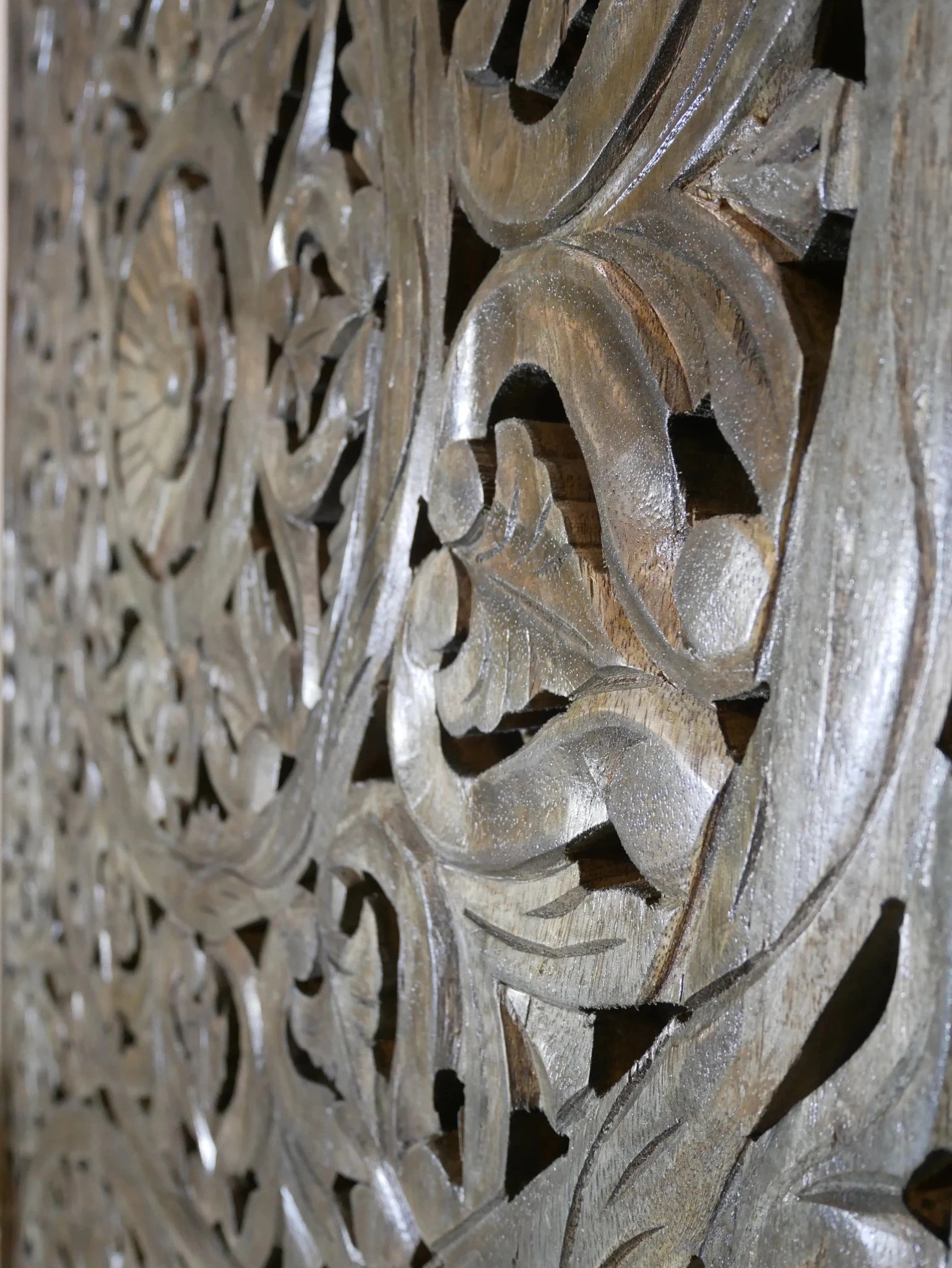 Mandala Grande Hand-Carved Wooden Wall Panel - DOBRI ARTS AU