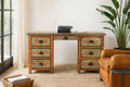 Meher Hand-Painted Floral Writing Desk - DOBRI ARTS AU