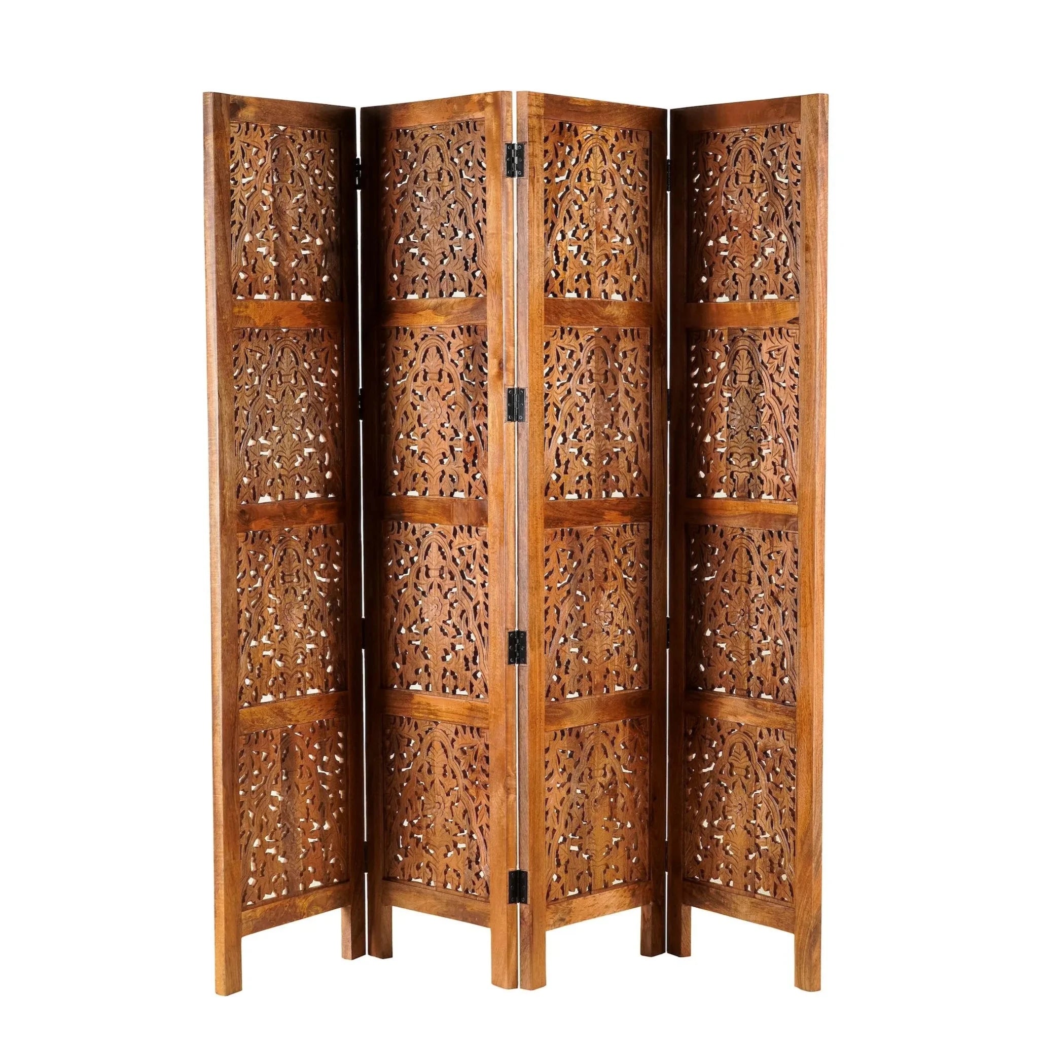 Meherbaan Hand-Carved Wooden Room Divider - DOBRI ARTS AU