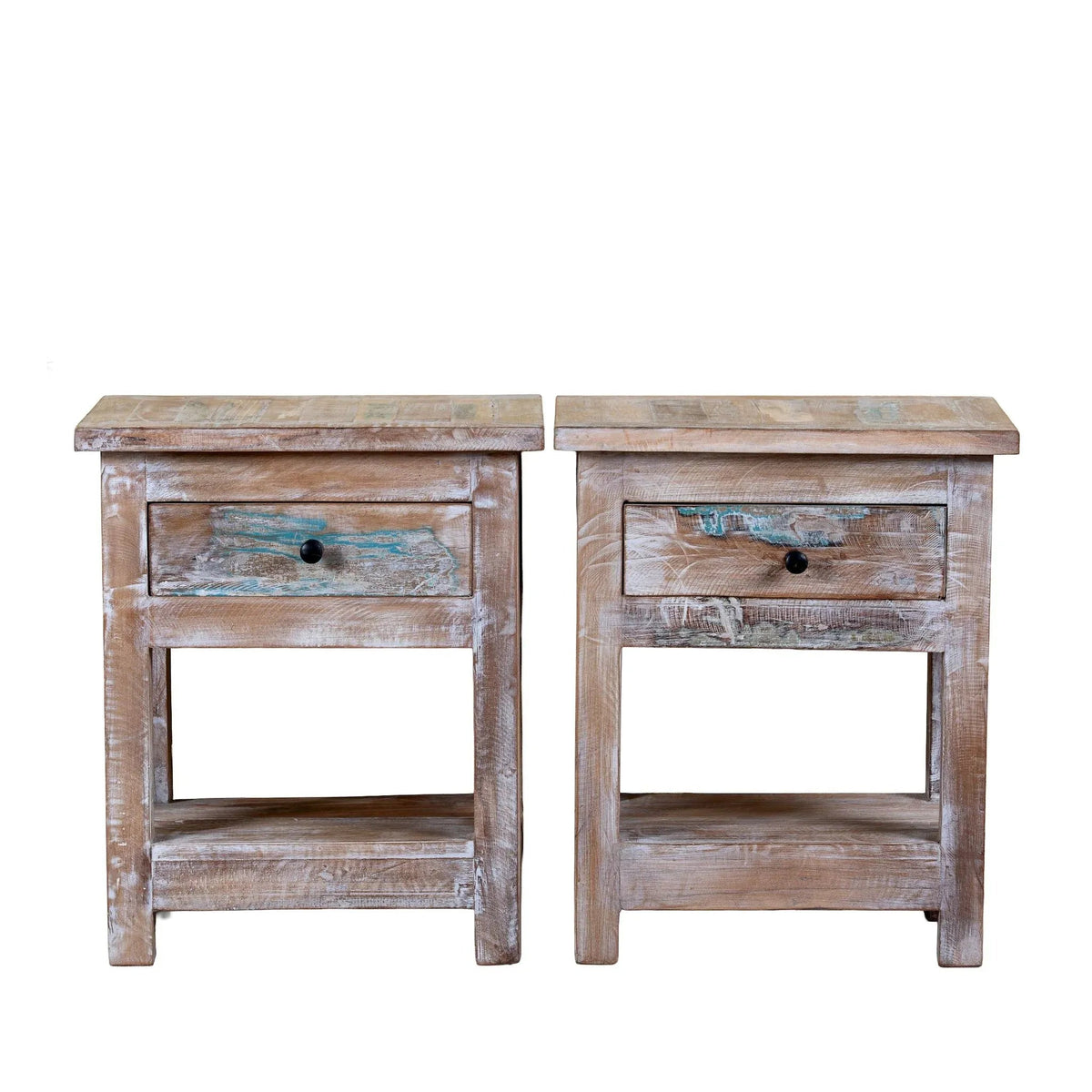 Navira Rustic Bedside Table Set - DOBRI ARTS AU