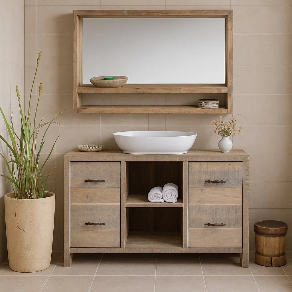 Nerina Rustic Bathroom Vanity Console - DOBRI ARTS AU