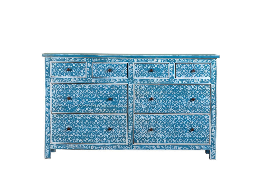 Nitara Hand-Painted Floral Drawer Chest - DOBRI ARTS AU