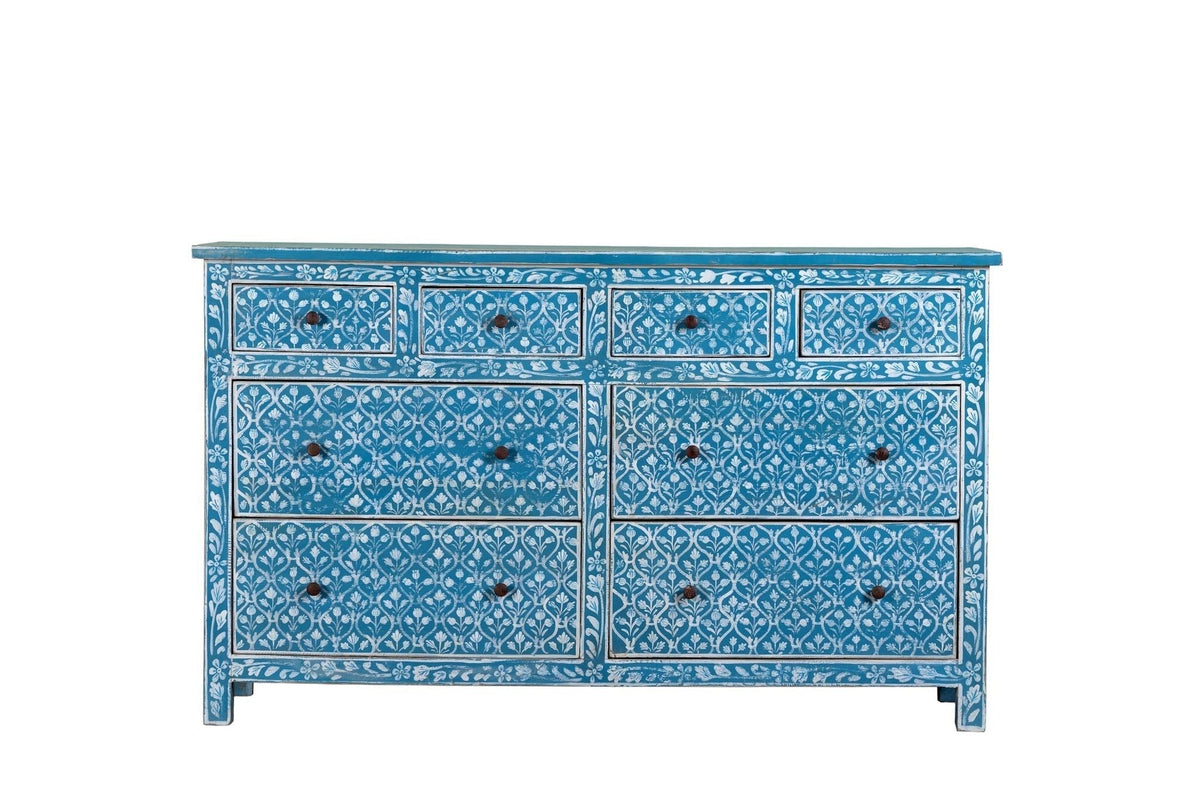 Nitara Hand-Painted Floral Drawer Chest - DOBRI ARTS AU