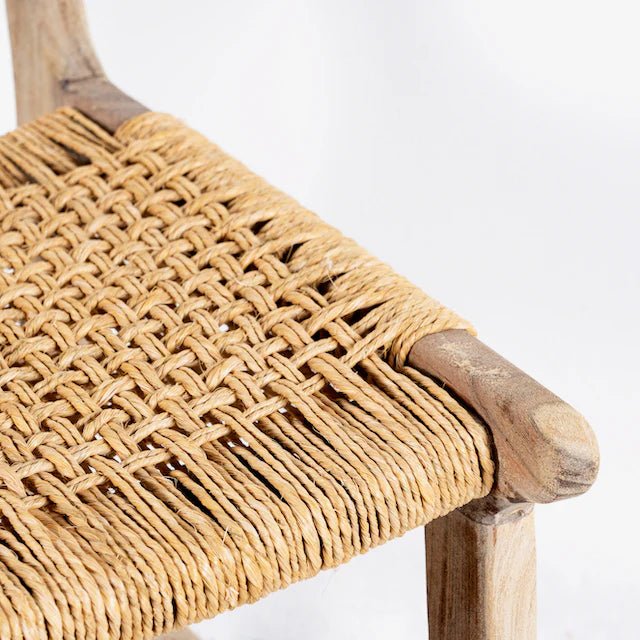 Noa Rustic Woven Dining Chair - DOBRI ARTS AU