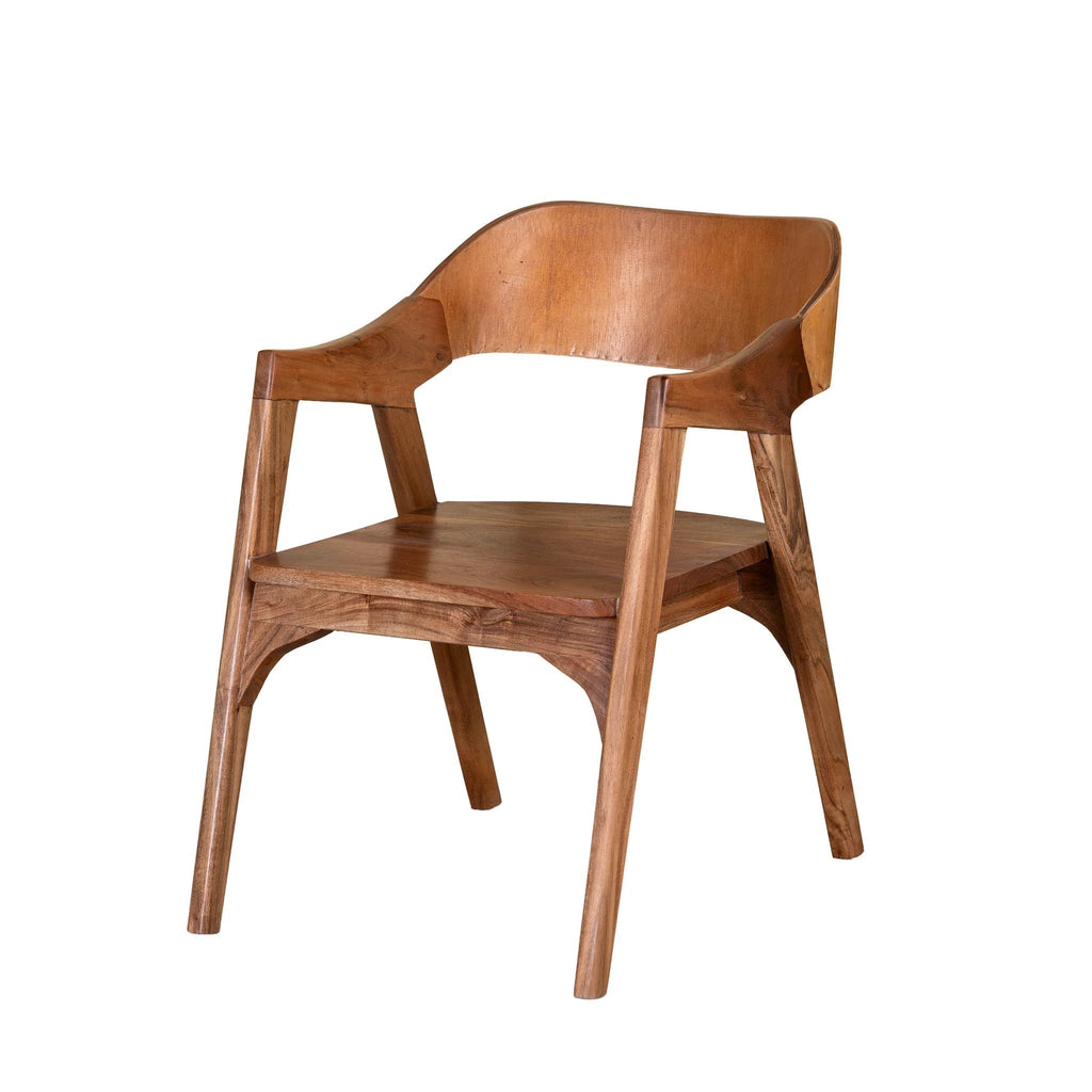 Orin Sculpted Timber Armchair - DOBRI ARTS AU