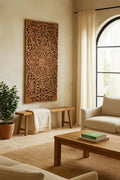 Padmavalli Ornate Mandala Carved Wall Panel - DOBRI ARTS AU