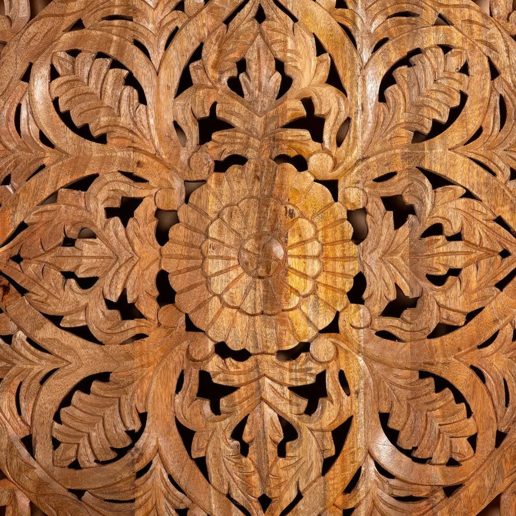 Padmavalli Ornate Mandala Carved Wall Panel - DOBRI ARTS AU