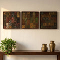 Patchwork Relief Handcrafted Wall Art Panel - DOBRI ARTS AU
