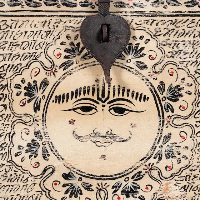 Patiala Hand-Painted Heritage Mango Wood Storage Chest - DOBRI ARTS AU