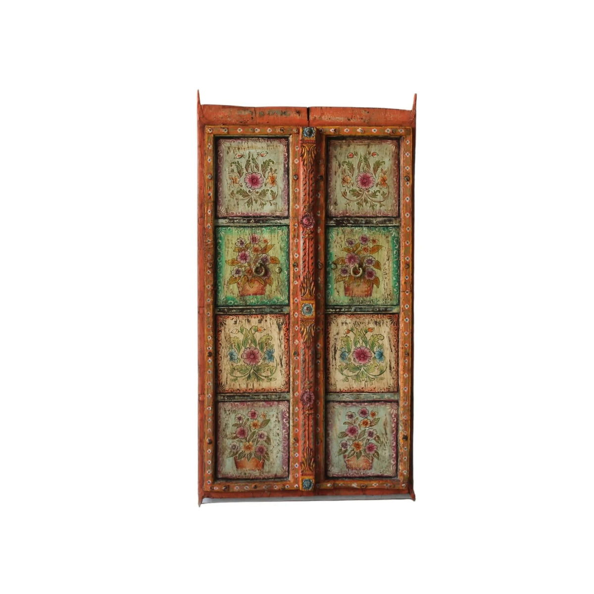 Phoolwari Vintage Hand-Painted Double Door Panel - DOBRI ARTS AU