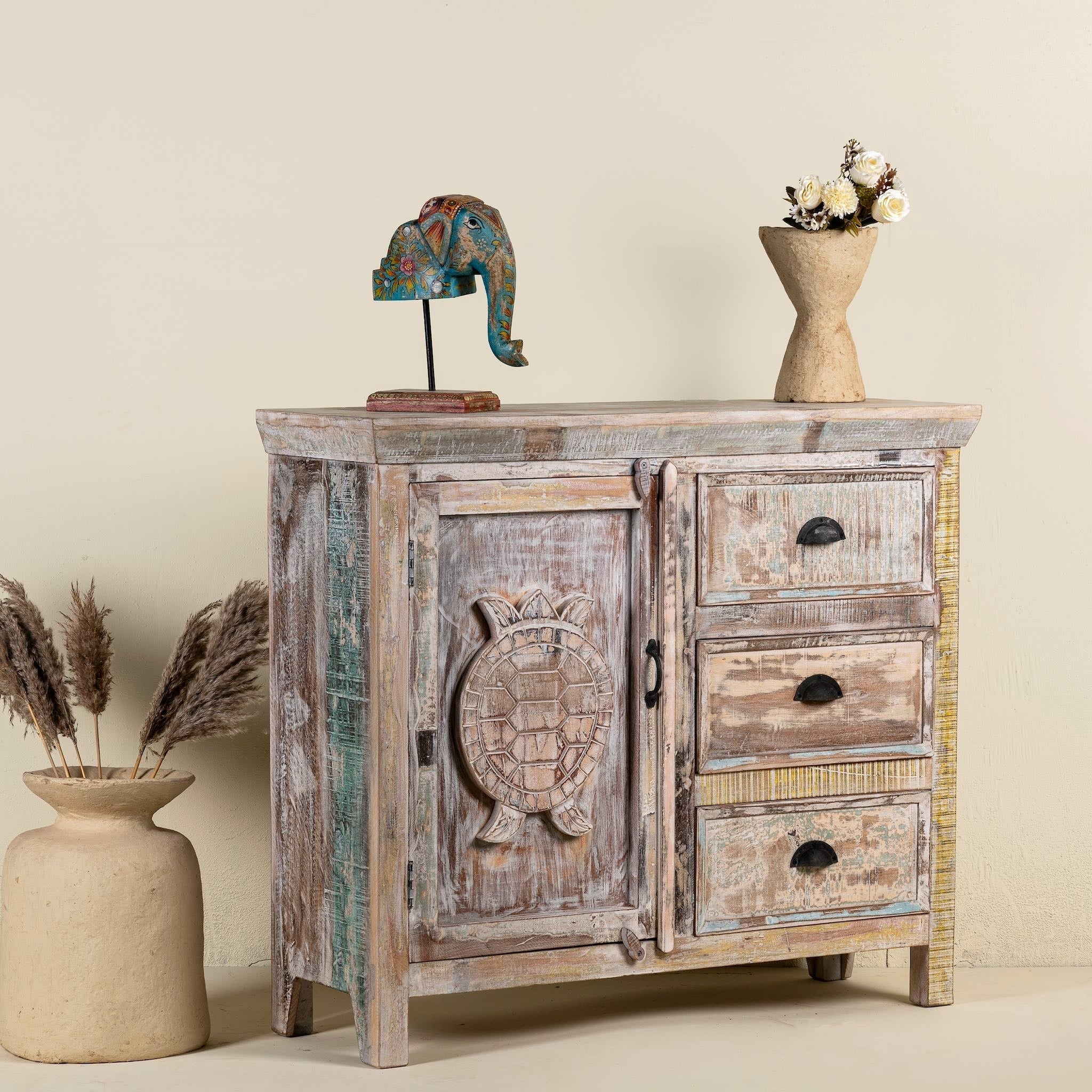 Porbandar Vintage Storage Cabinet - DOBRI ARTS AU