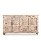 Quarim Hand-Carved Whitewashed Mango Wood Sideboard - DOBRI ARTS AU
