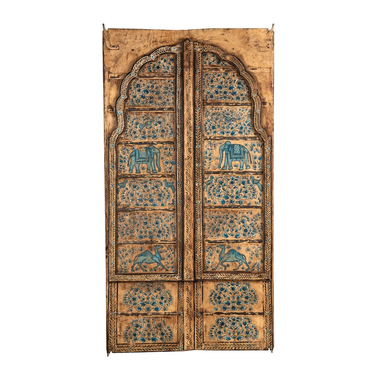 Rajvansh Arched Hand-Painted Double Door Panel - DOBRI ARTS AU