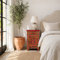Rangriti Handpainted Bedside Cabinet Set - DOBRI ARTS AU