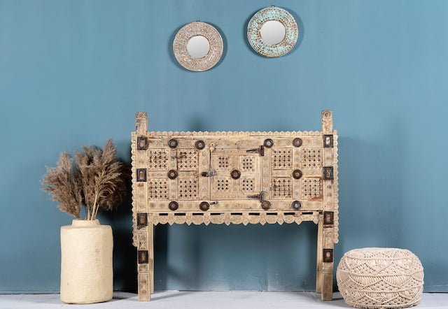 Rapar Antique-Style Indian Damchia Console Table - DOBRI ARTS AU