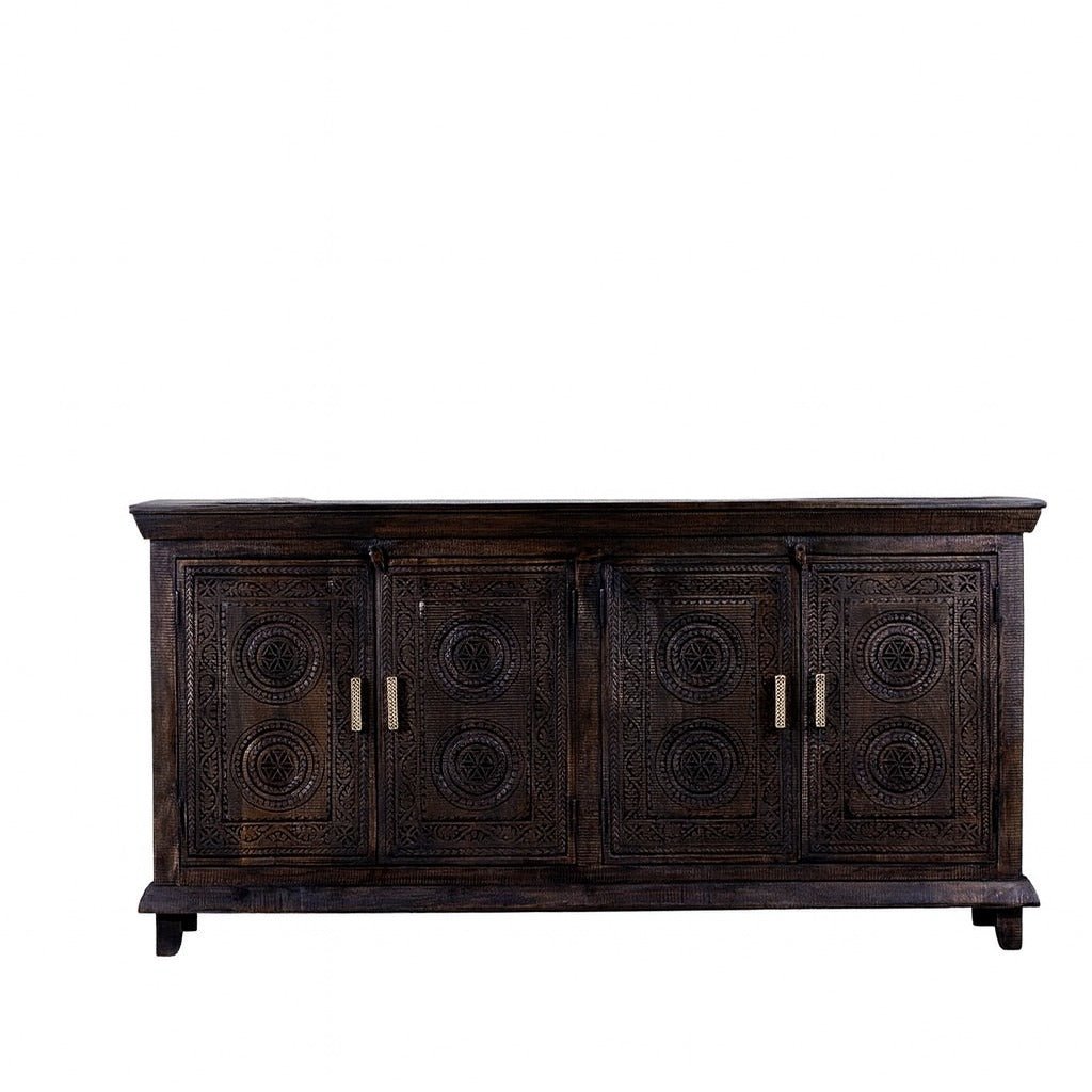 Rawnie Hand-Carved Mango Wood Sideboard - DOBRI ARTS AU