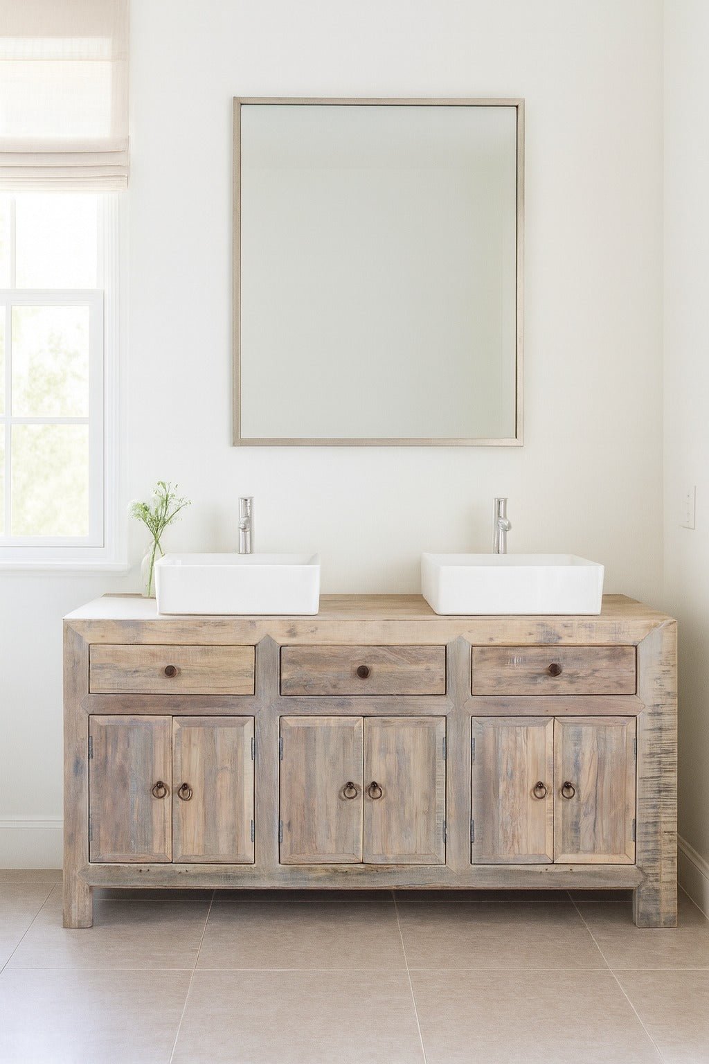 Reclaimed Wood Sideboard – Rustic Style - DOBRI ARTS AU
