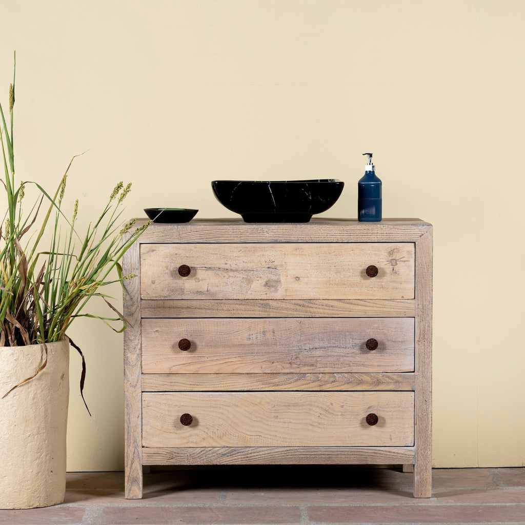 Rudra Natural Wood Drawer Vanity - DOBRI ARTS AU
