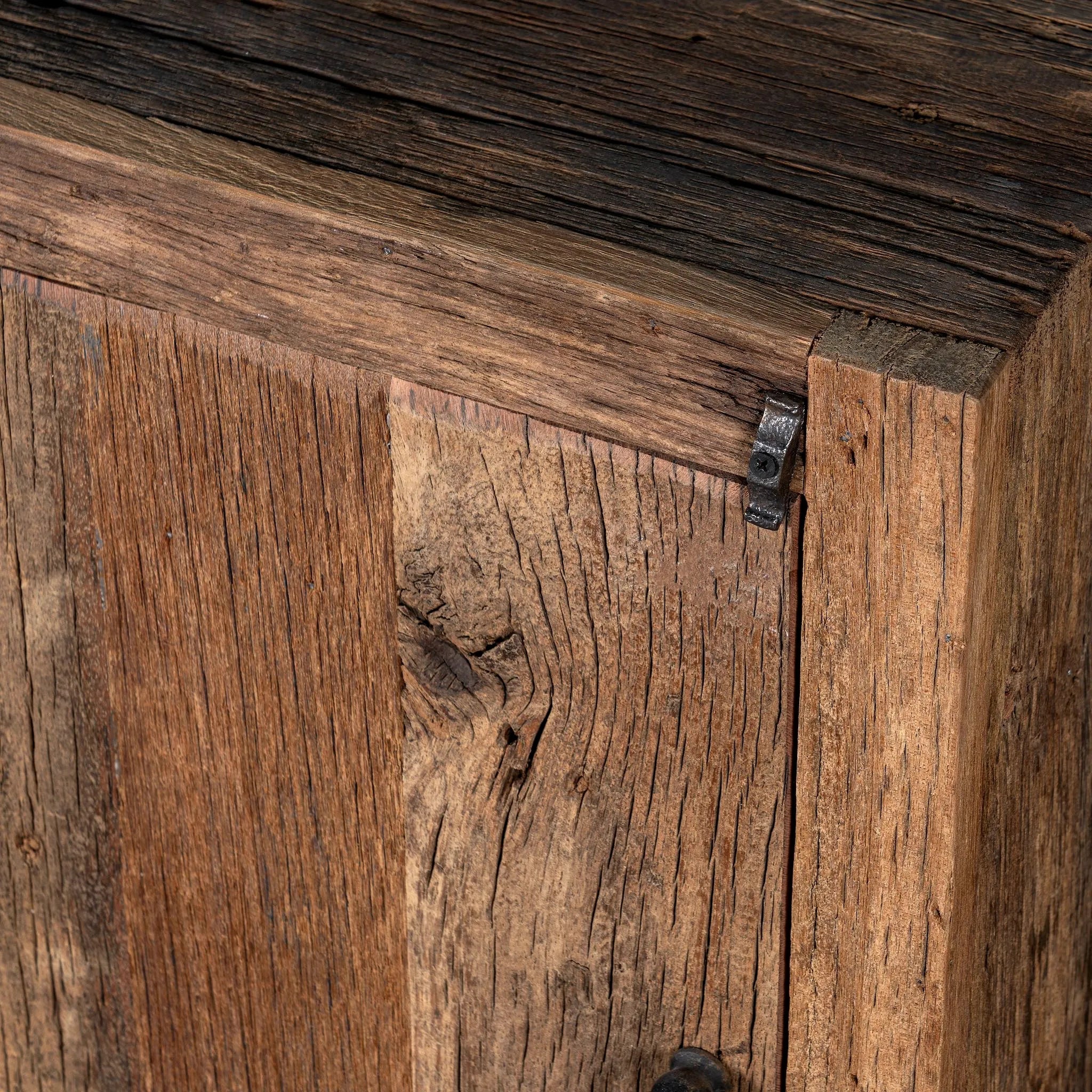 Rustic Reclaimed Wood Bedside Cabinet - DOBRI ARTS AU