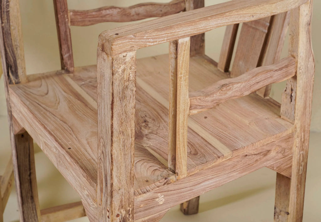 Saanvi Rustic Timber Armchair - DOBRI ARTS AU
