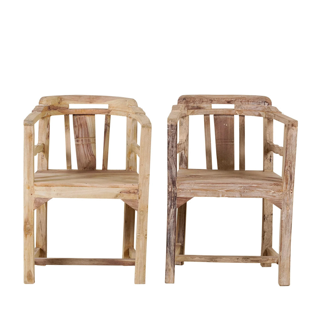 Saanvi Rustic Timber Armchair - DOBRI ARTS AU