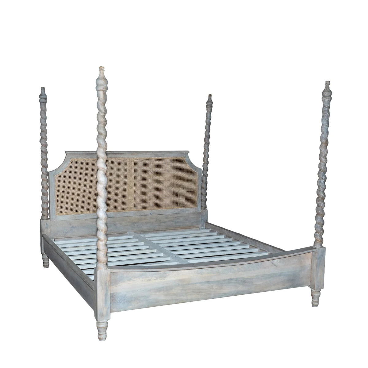 Sienna Cane Canopy Bed (King Size) - DOBRI ARTS AU