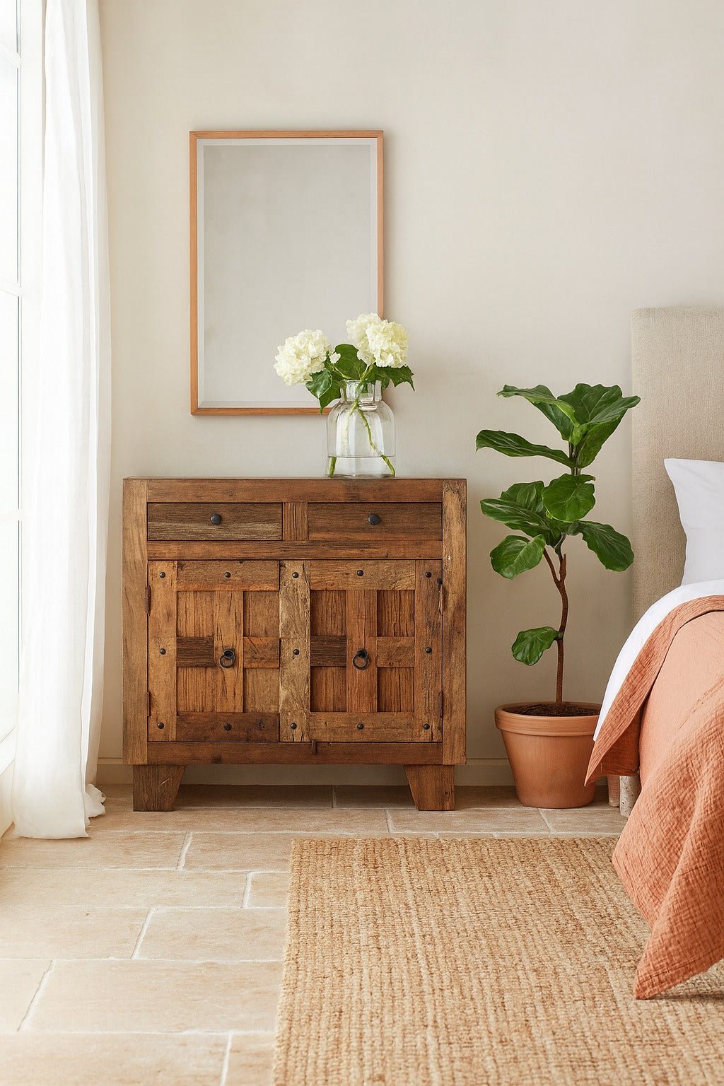 Sindhu Reclaimed Wood Storage Cabinet - DOBRI ARTS AU