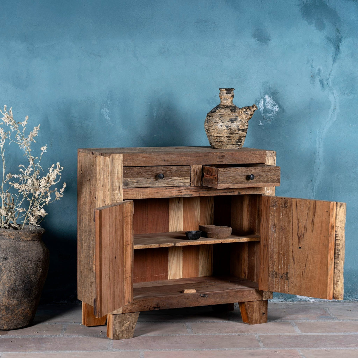 Sindhu Reclaimed Wood Storage Cabinet - DOBRI ARTS AU