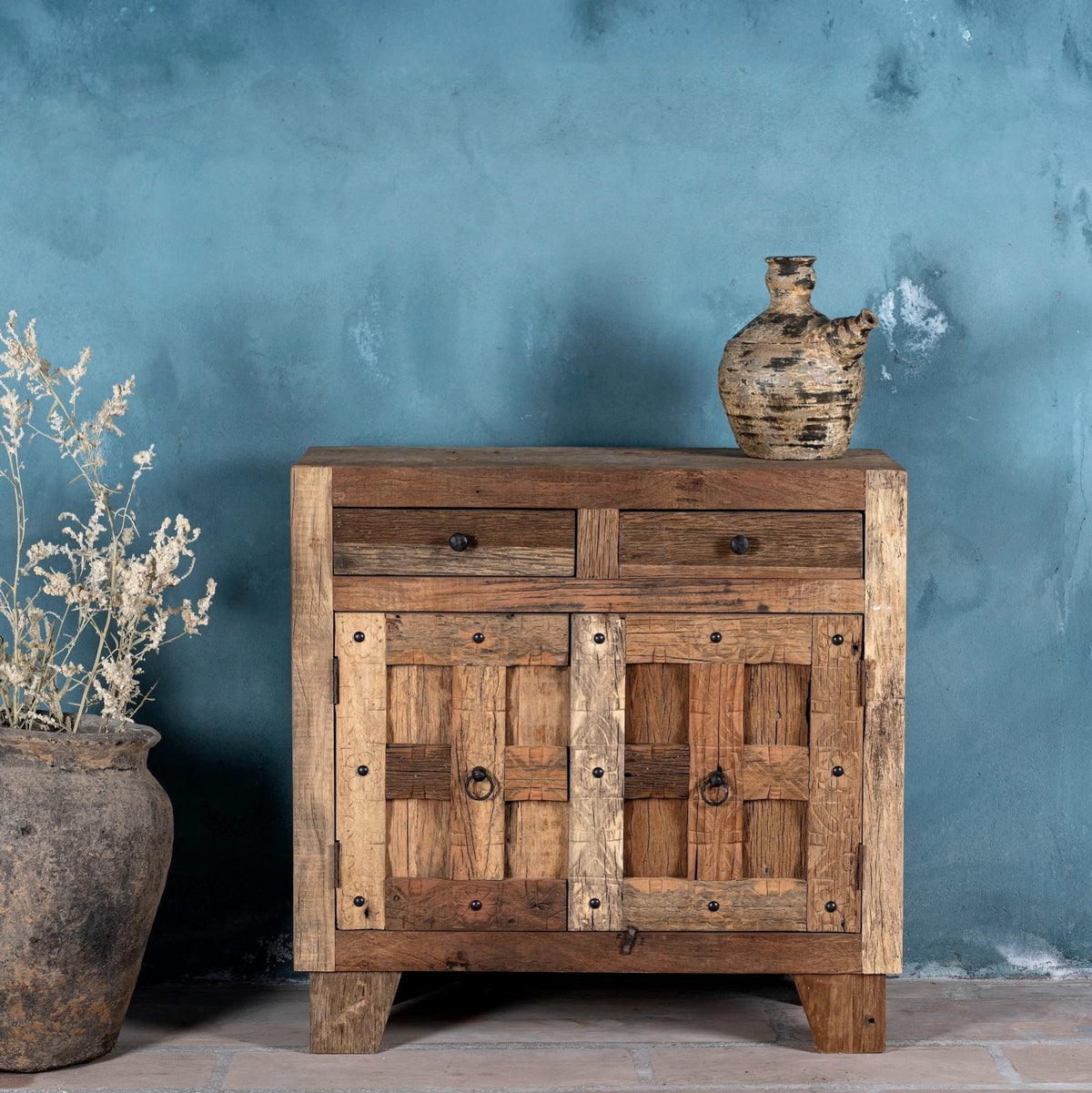 Sindhu Reclaimed Wood Storage Cabinet - DOBRI ARTS AU