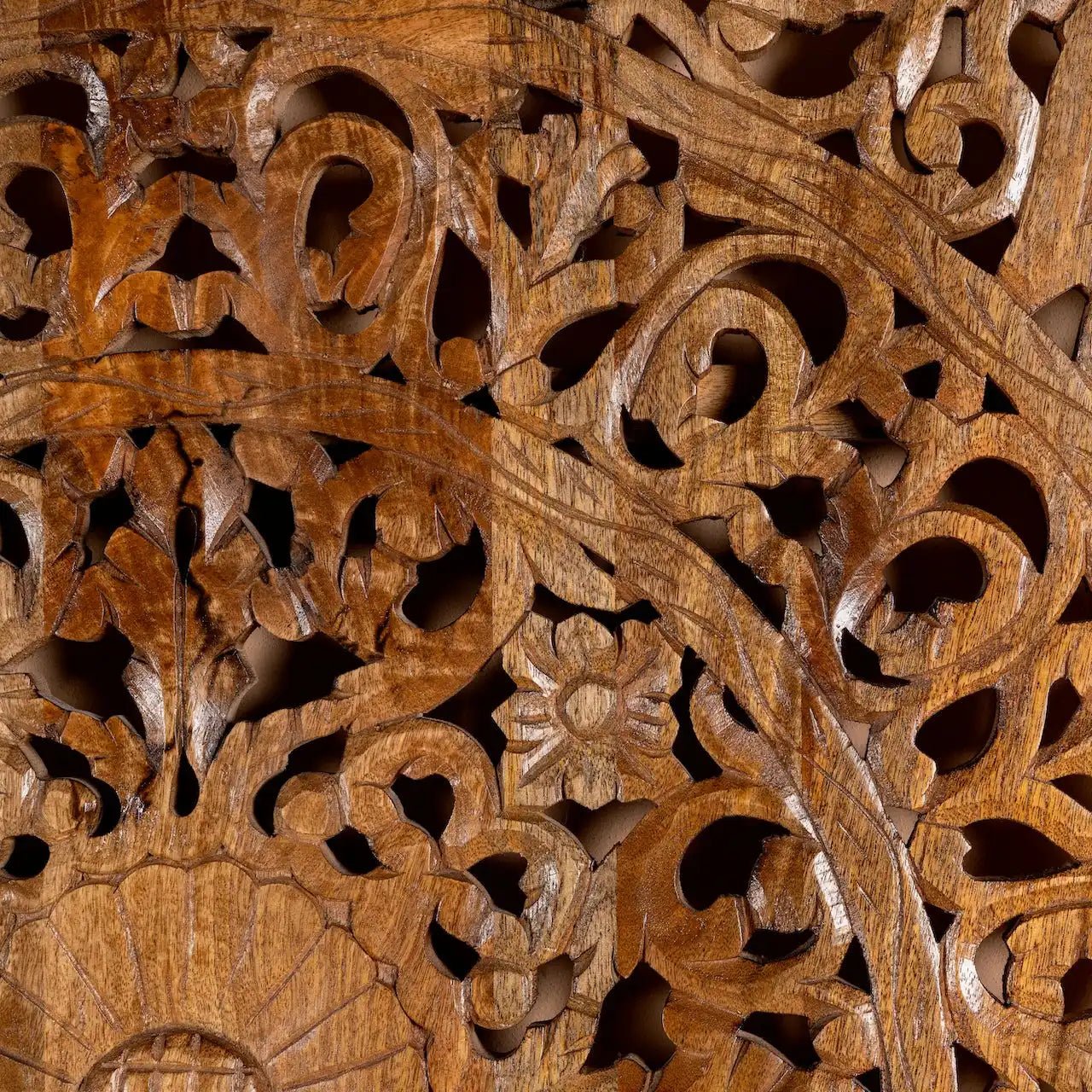 Surya Mandala Double Medallion Carved Wall Panel - DOBRI ARTS AU
