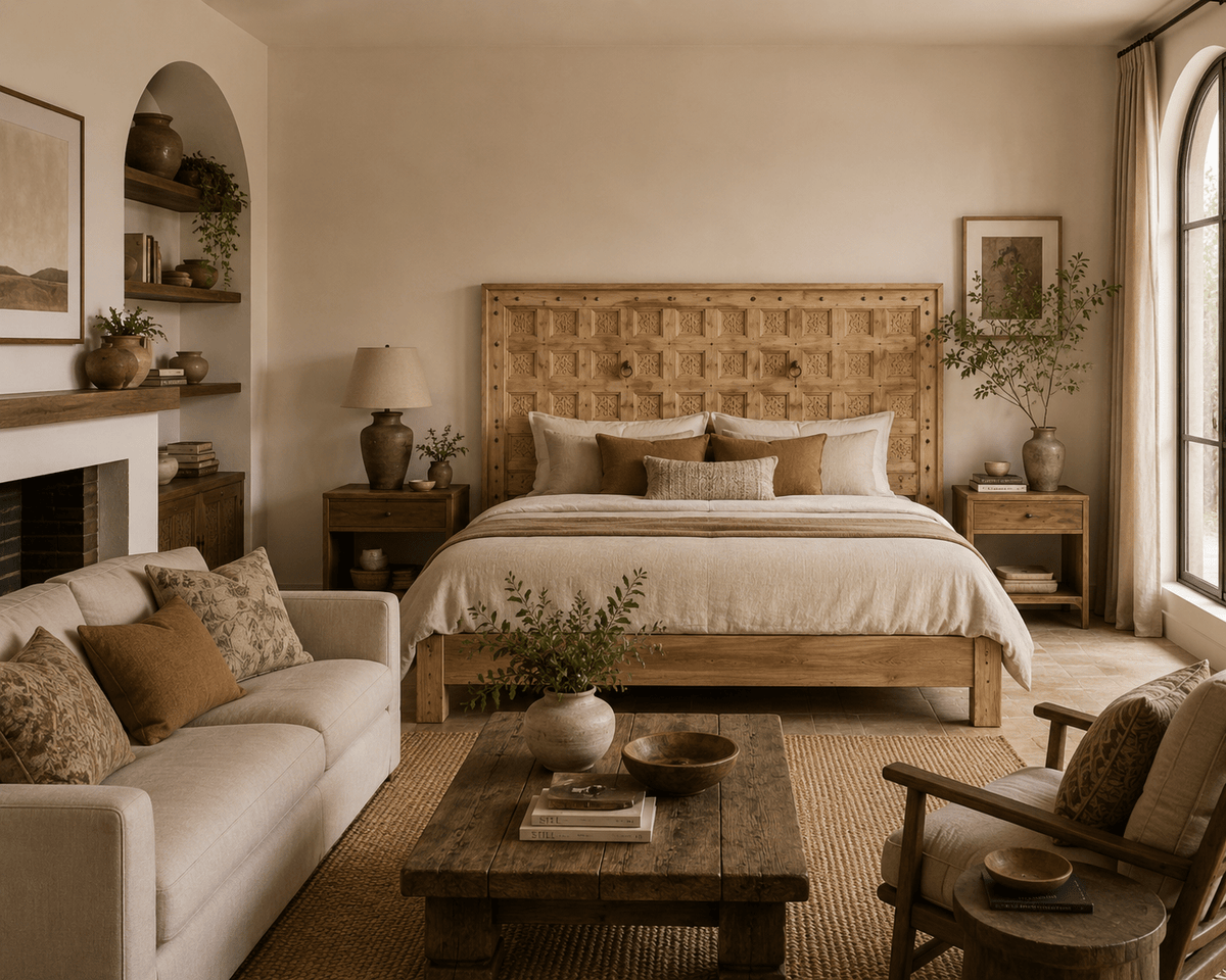 Tavaro Reclaimed Teak Panel Headboard - DOBRI ARTS AU