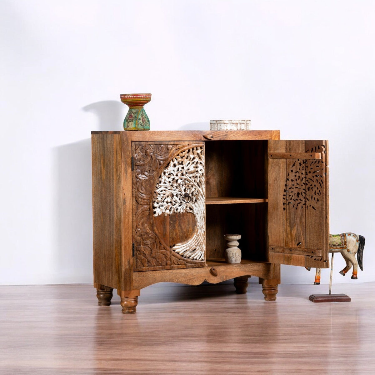 Tree of Life Wooden Storage Cabinet - DOBRI ARTS AU