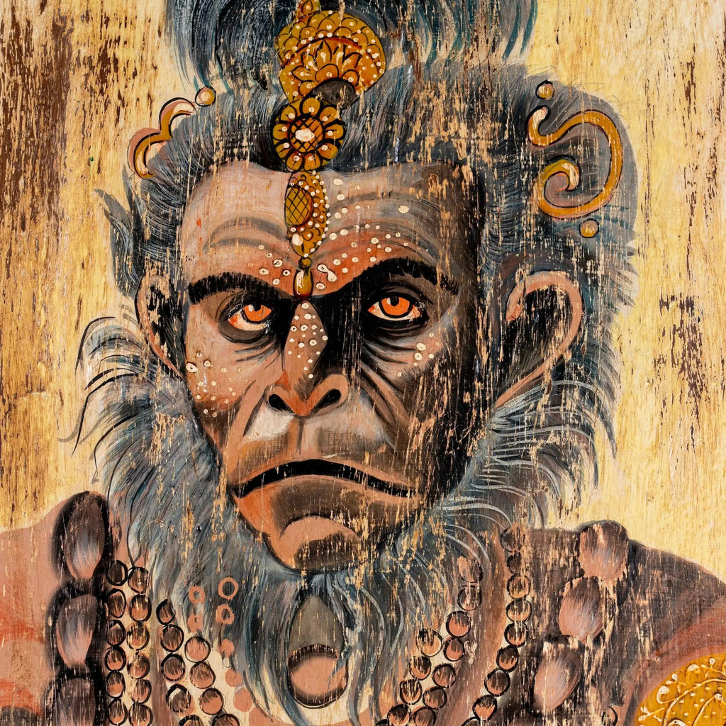 Tridev Mythological Hand-Painted Wooden Panel - DOBRI ARTS AU
